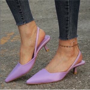 Lavender Slingback Heels